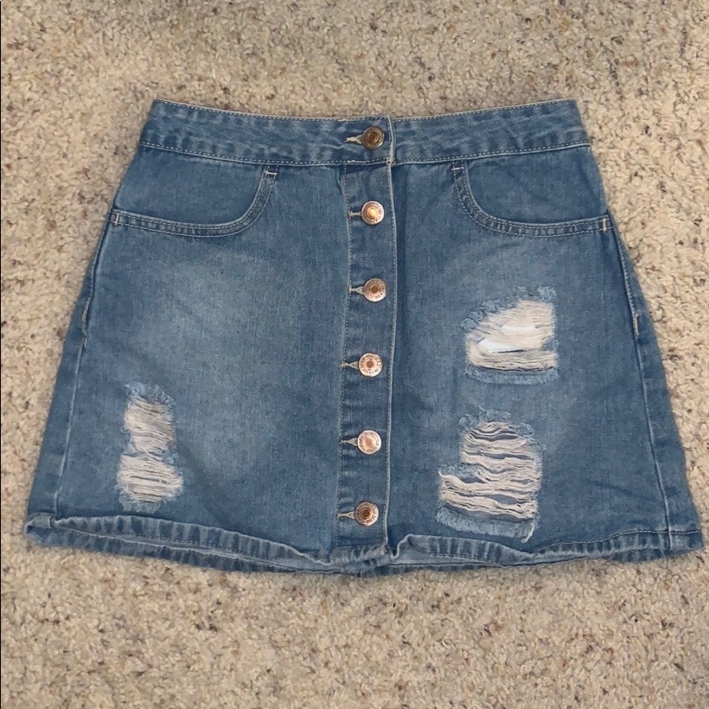 jean skirt